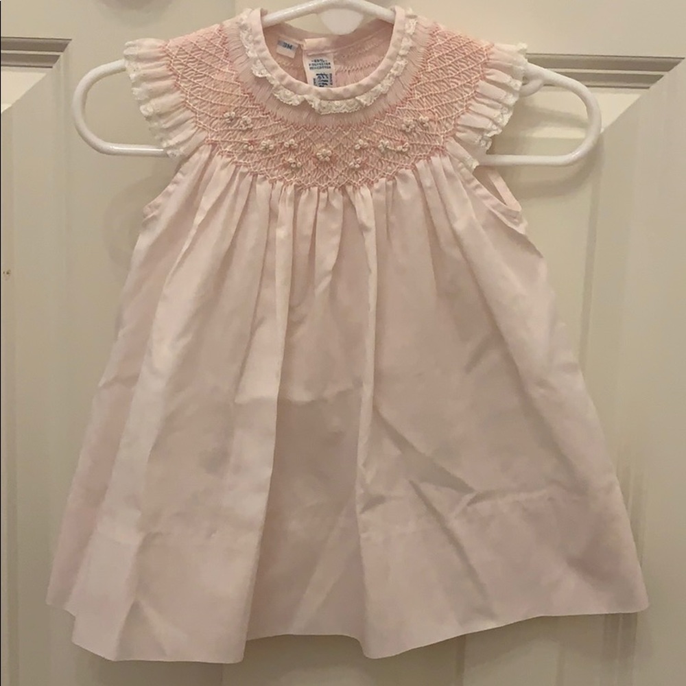 Pink Feltman Bros smocked dress